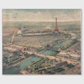 Papier Cadeau Vue panoramique de l'Exposition Universelle de Par (Plat)