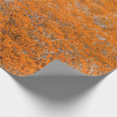 Papier Cadeau Vue sur la forêt orange. Arrière - plan de feuille (Coin)