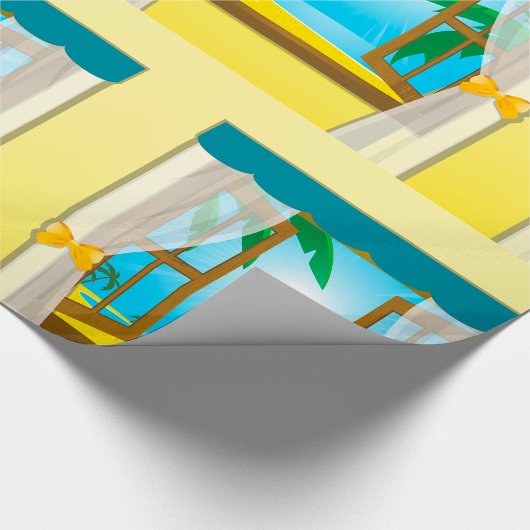 Papier Cadeau Vue sur la plage d'été