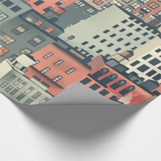 Papier Cadeau Vue ville (Coin)