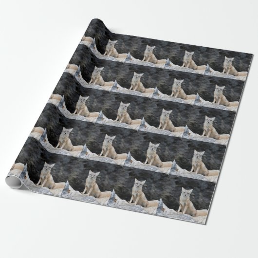 Papier Cadeau Vulpes corsac (Déroulé)