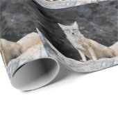 Papier Cadeau Vulpes corsac (Coin rond)