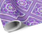 Papier Cadeau W2 pourpre (Coin rond)