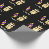 Papier Cadeau W-rappers Funny Food Pun Dark BG (Coin)