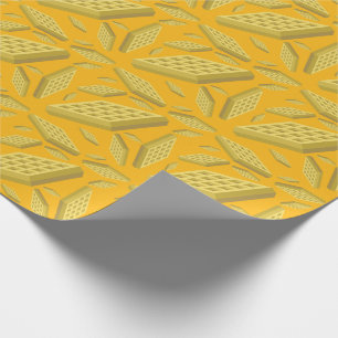 Papier Cadeau Waffle Cute Breakfast Brunch Enfants 1er Anniversa