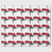 Papier Cadeau Wagon rouge (Plat)