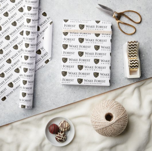Papier Cadeau Wake Forest University Wordmark (Artisanat)