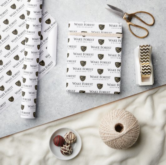 Papier Cadeau Wake Forest University Wordmark (Artisanat)