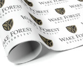 Papier Cadeau Wake Forest University Wordmark (Coin rond)