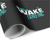 Papier Cadeau Wake surfing (Coin rond)