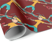 Papier Cadeau Wakeboard (Coin rond)