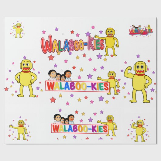 Papier cadeau walabookies (Plat)