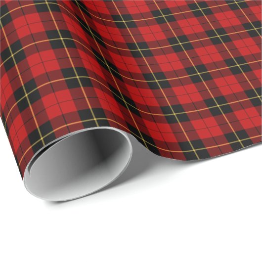 Papier Cadeau Wallace Clan Tartan (Coin rond)