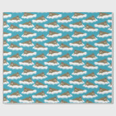 Papier Cadeau Walruses sur Icebergs Patterned (Plat)
