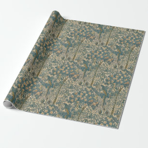 Papier Cadeau Walter Crane Art Nouveau Vintage Motif Macaw