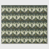 Papier Cadeau Walter Crane Swan & Rush and Iris Victorian (Plat)