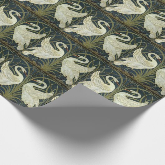 Papier Cadeau Walter Crane Swan & Rush and Iris Victorian (Coin)