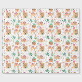 Papier Cadeau Wandering Camel Caravan Wrapping Paper (Plat)