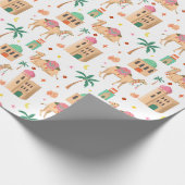 Papier Cadeau Wandering Camel Caravan Wrapping Paper (Coin)