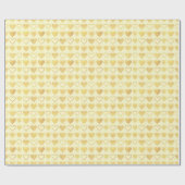 Papier Cadeau Warm Cream Minimal Hearts Valentine Gift (Plat)