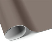 Papier Cadeau Warm Earthy Brown Wrapping Paper Roll (Coin rond)