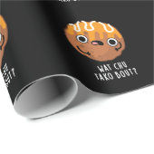 Papier Cadeau Wat Chu Tako Bout Funny Takoyaki Pun Dark BG (Coin rond)