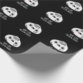 Papier Cadeau Wat Chu Talkin Bao Drôle Dimsum Pun Dark BG (Coin)