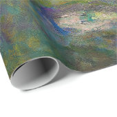 Papier Cadeau Water Lily Pond par Claude Monet (Coin rond)