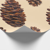 Papier Cadeau Watercolor fir cone seamless pattern, watercolour (Coin)