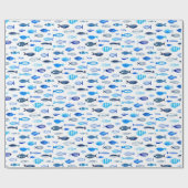 Papier Cadeau Watercolor fish (Plat)