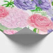 Papier Cadeau Watercolor floral pattern (Coin)