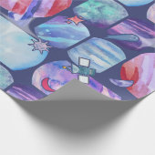 Papier Cadeau Watercolor Galaxy Patchwork (Coin)