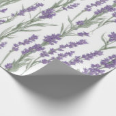 Papier Cadeau Watercolor Lavender Flowers (Coin)