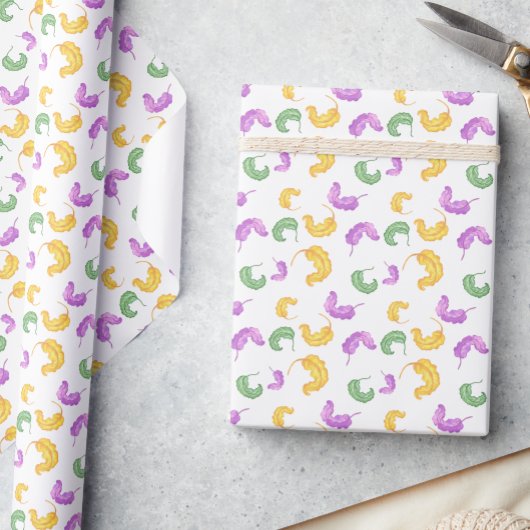 Papier Cadeau Watercolor Mardi Gras Party