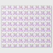 Papier Cadeau Watercolor Mardi Gras Party (Plat)