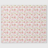 Papier Cadeau Watercolor Merry Mahjong Christmas Cocktail Party (Plat)