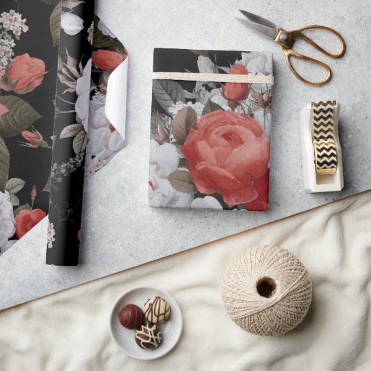 Papier Cadeau Watercolor Roses 7 (Artisanat)