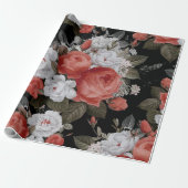 Papier Cadeau Watercolor Roses 7 (Déroulé)