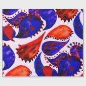 Papier Cadeau Watercolor seamless pattern with paisley. Abstract (Plat)