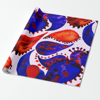 Papier Cadeau Watercolor seamless pattern with paisley. Abstract