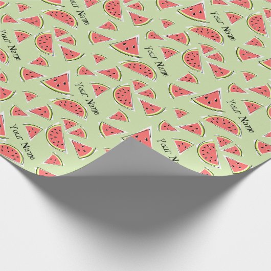 Papier Cadeau Watermelon Green Multi Name (Coin)