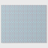 Papier Cadeau Watermelon Slices on Teal Pattern (Plat)