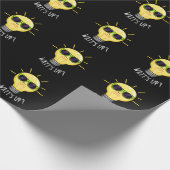 Papier Cadeau Watts Up Funny Light Bulb Pun Dark BG (Coin)