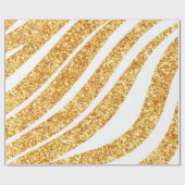 Papier Cadeau Wave Sea Gold Parties scintillant Boho Popular Col (Plat)