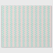 Papier Cadeau Wave Weave in Teal and Flamingo (Plat)