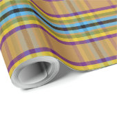 Papier Cadeau WDCM Plaid Pawable (Coin rond)
