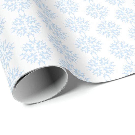 Papier Cadeau Weasel Snowflake Wrapping Paper (Coin rond)