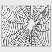 Papier Cadeau Web Black and White Spider (Plat)