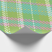 Papier Cadeau Webbing Tartan Vert (Coin)