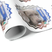 Papier Cadeau Weimaraner (Coin rond)